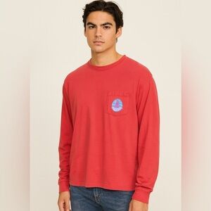 Vineyard Vines Red Long Sleeved Red Right Return T-Shirt Size Small